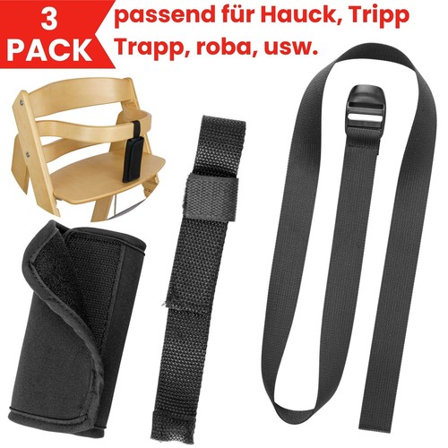 Hochstuhl gurt set schwarz - set,